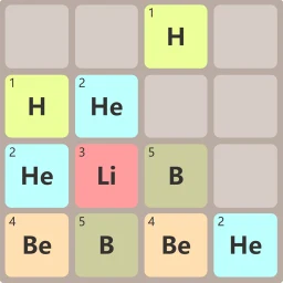 Icône de 2048 - Chemical Elements